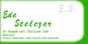 ede stelczer business card